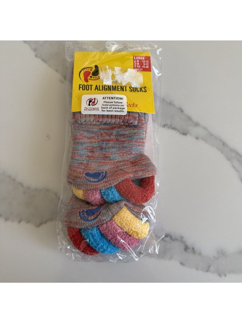 NEW The Original Foot Alignment Socks- Size Large Women’s 10-13 Men 9-13
